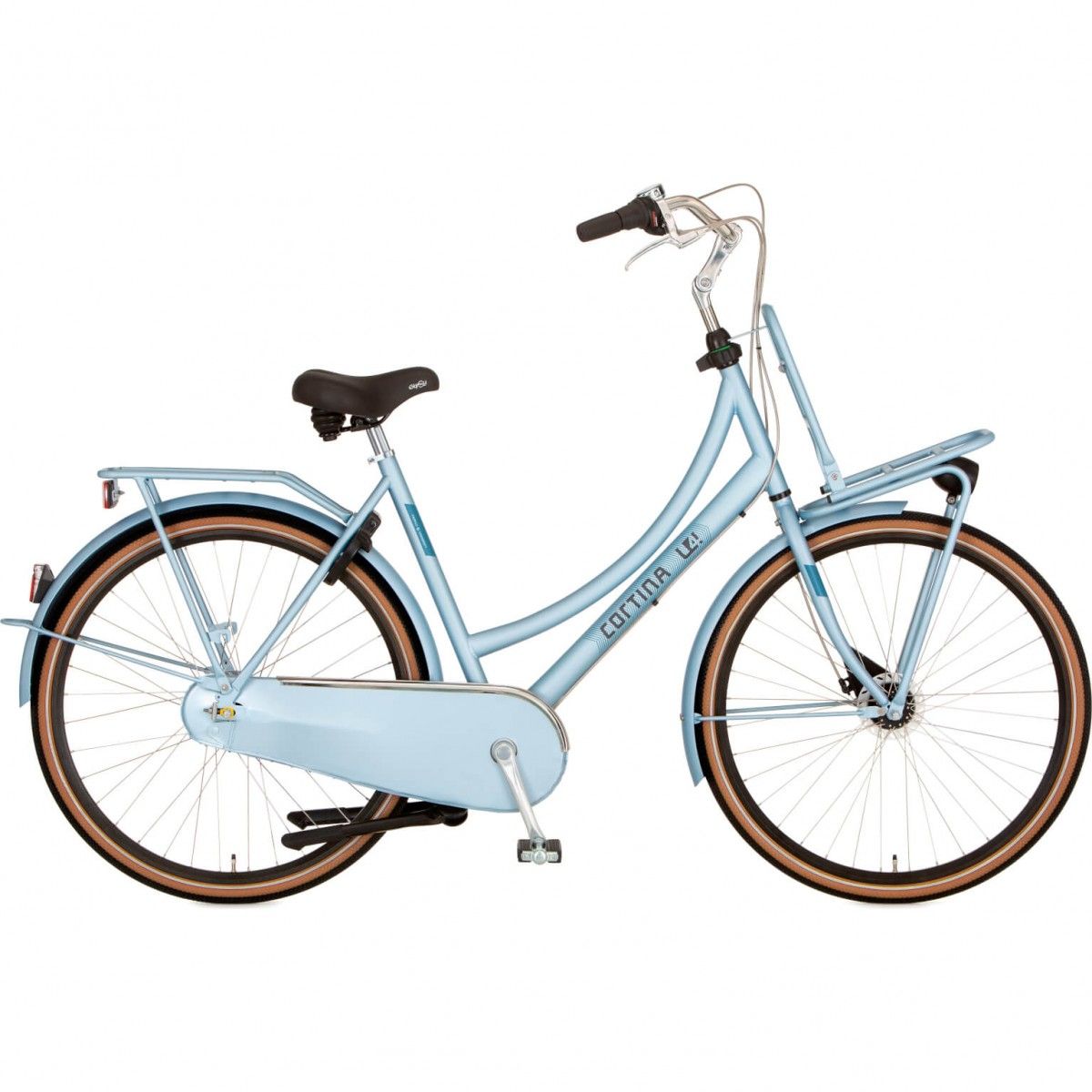 Cortina U4 Transport Metaal Blauw (Moederfietsen fiets) goedkoop in de webshop van Knop Tweewielers bestellen